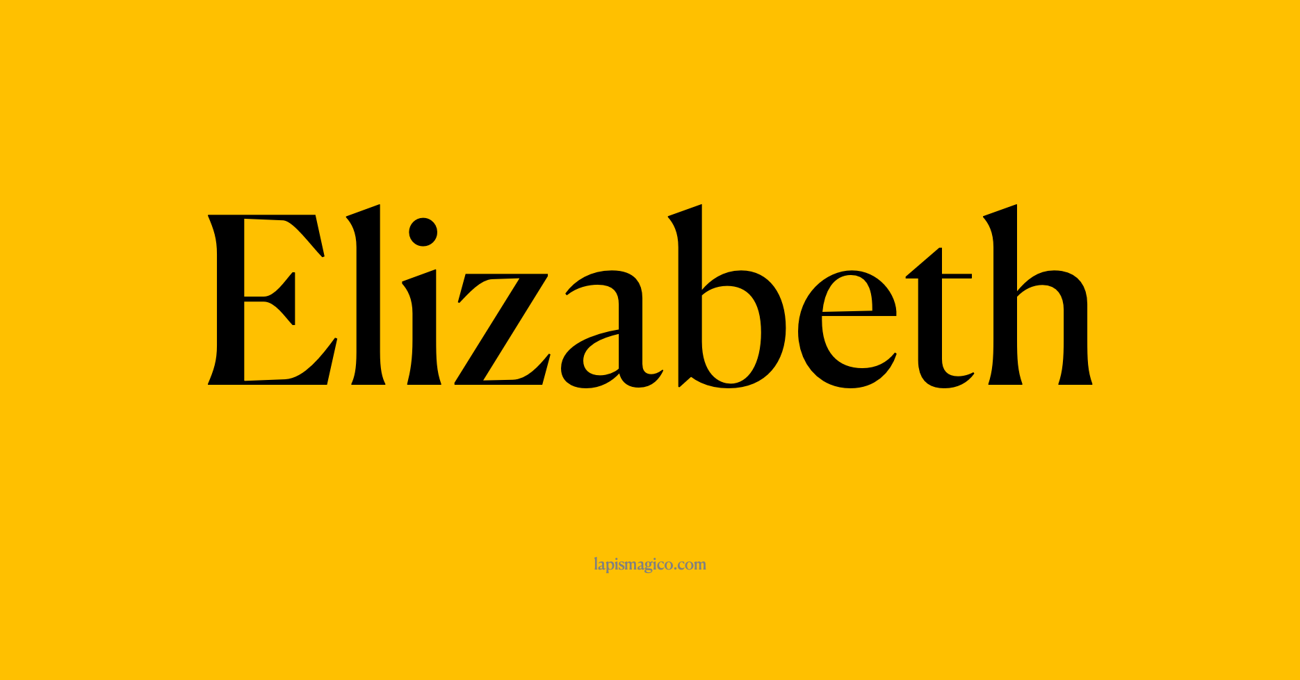 Nome Elizabeth