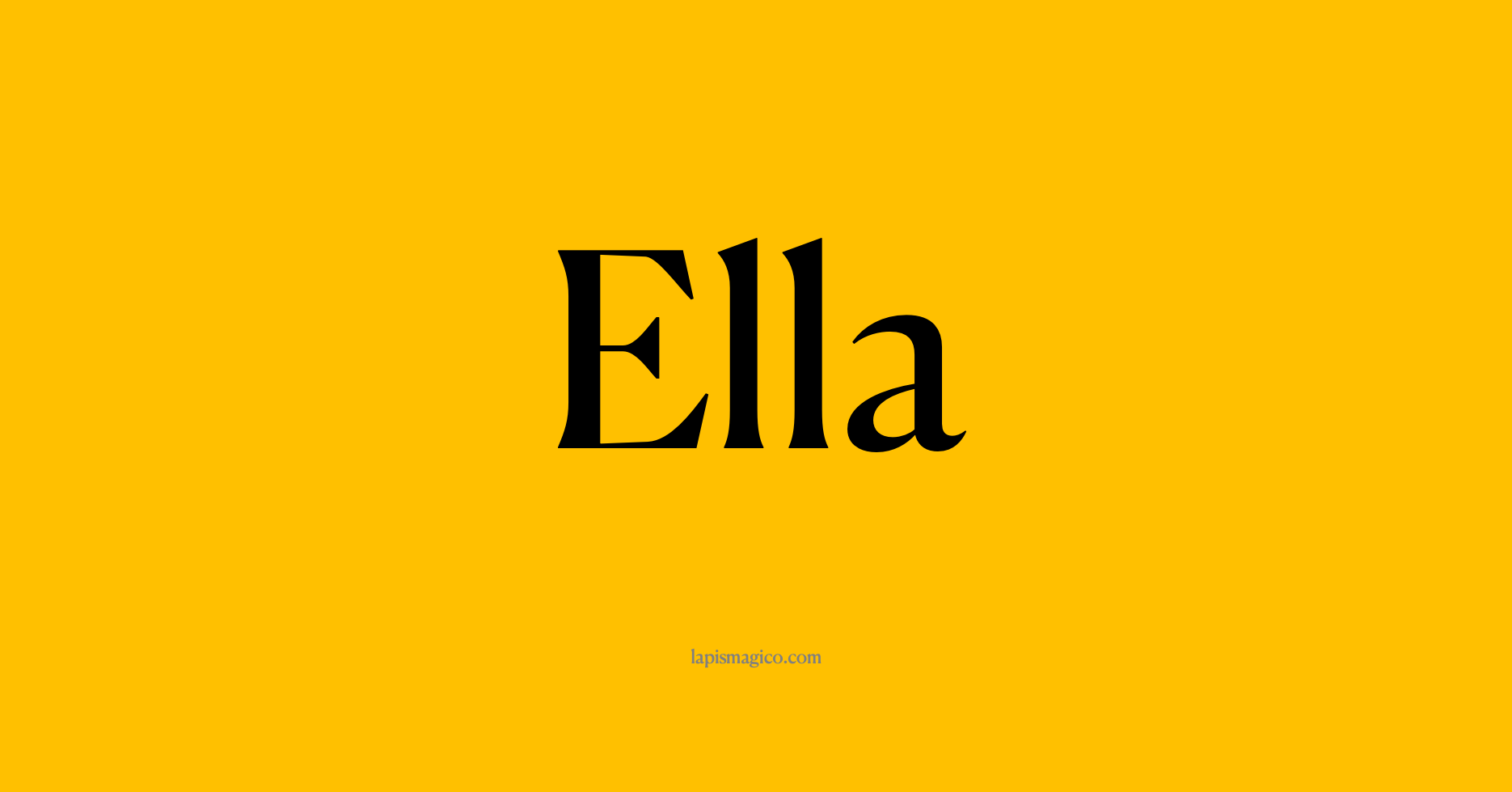 Nome Ella