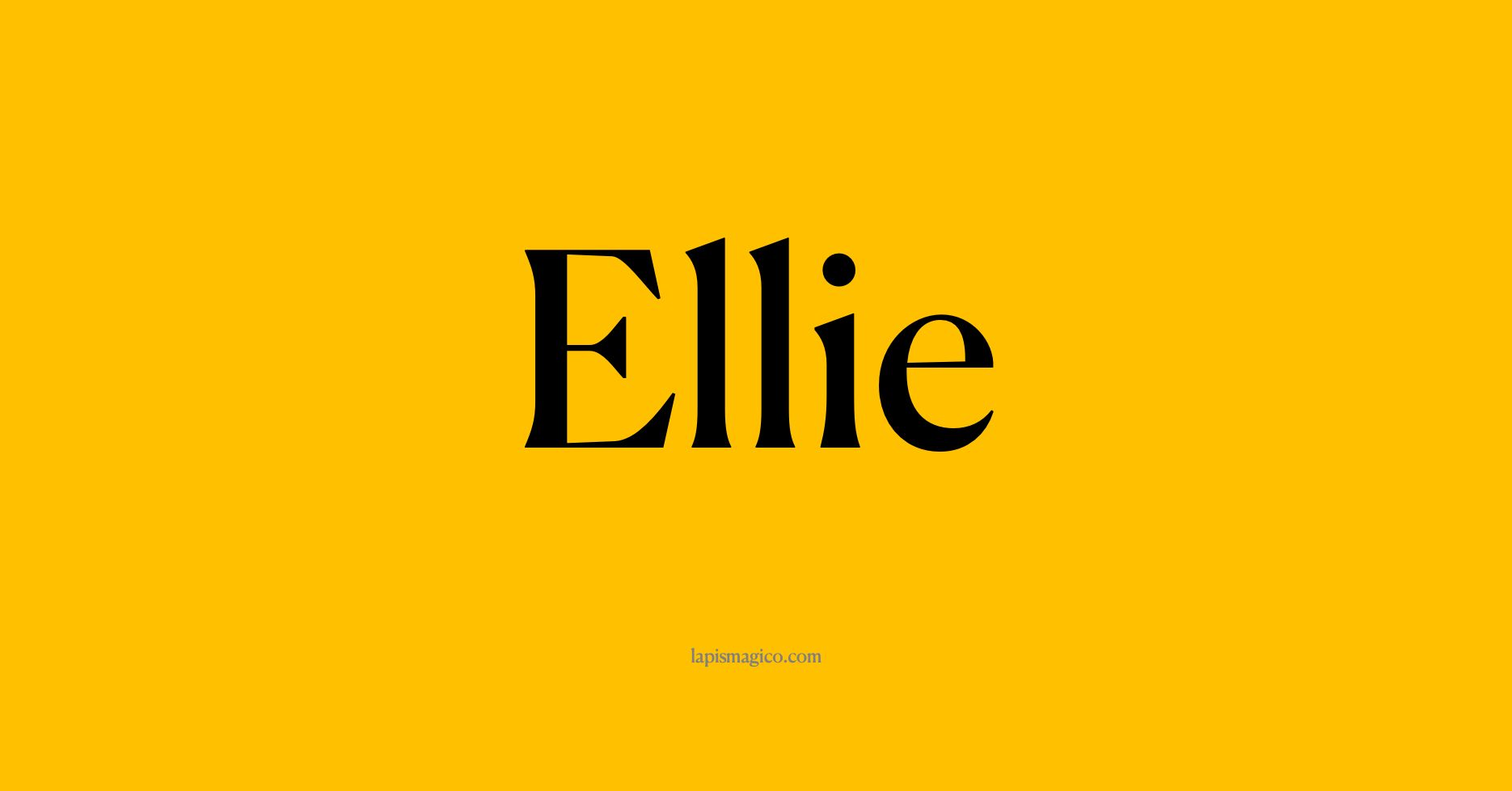 Nome Ellie