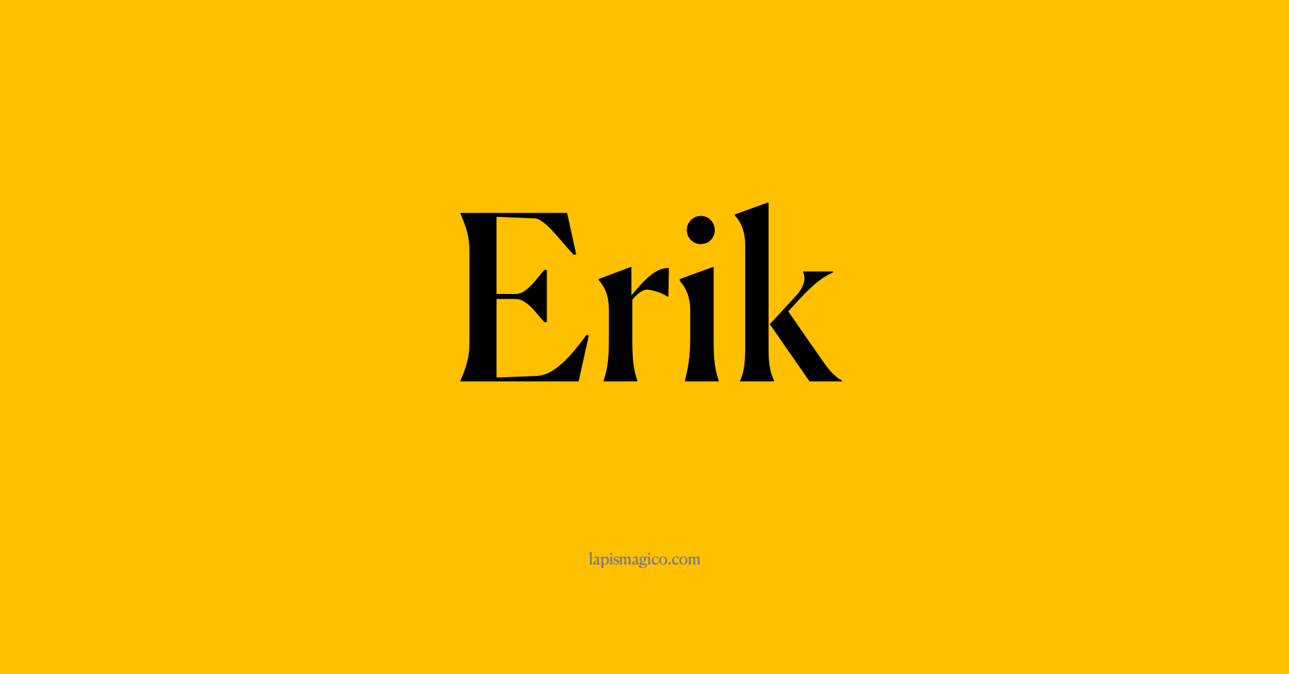 Nome Erik