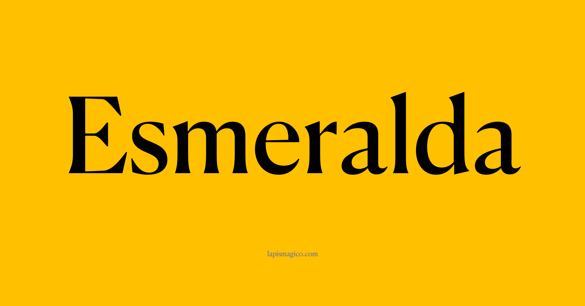 Nome Esmeralda