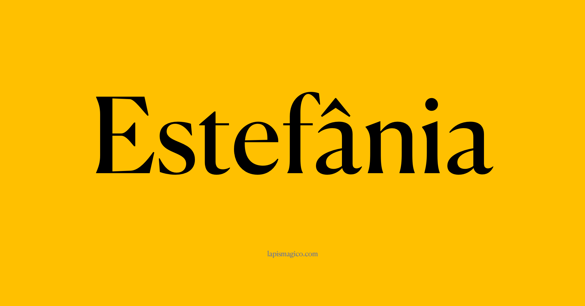 Nome Estefânia