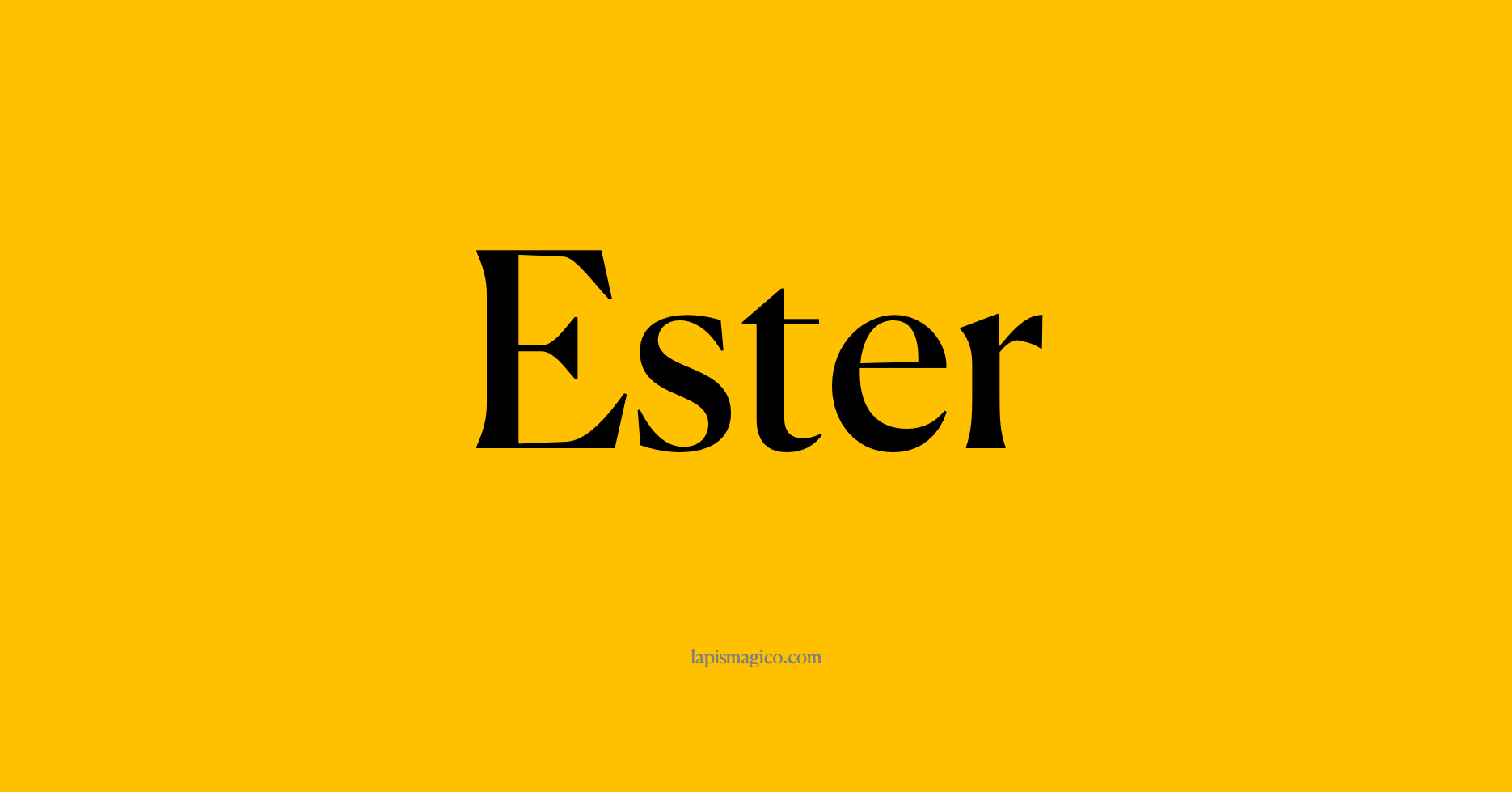 Nome Ester