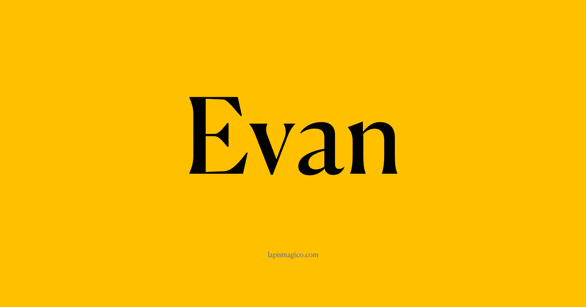 Nome Evan
