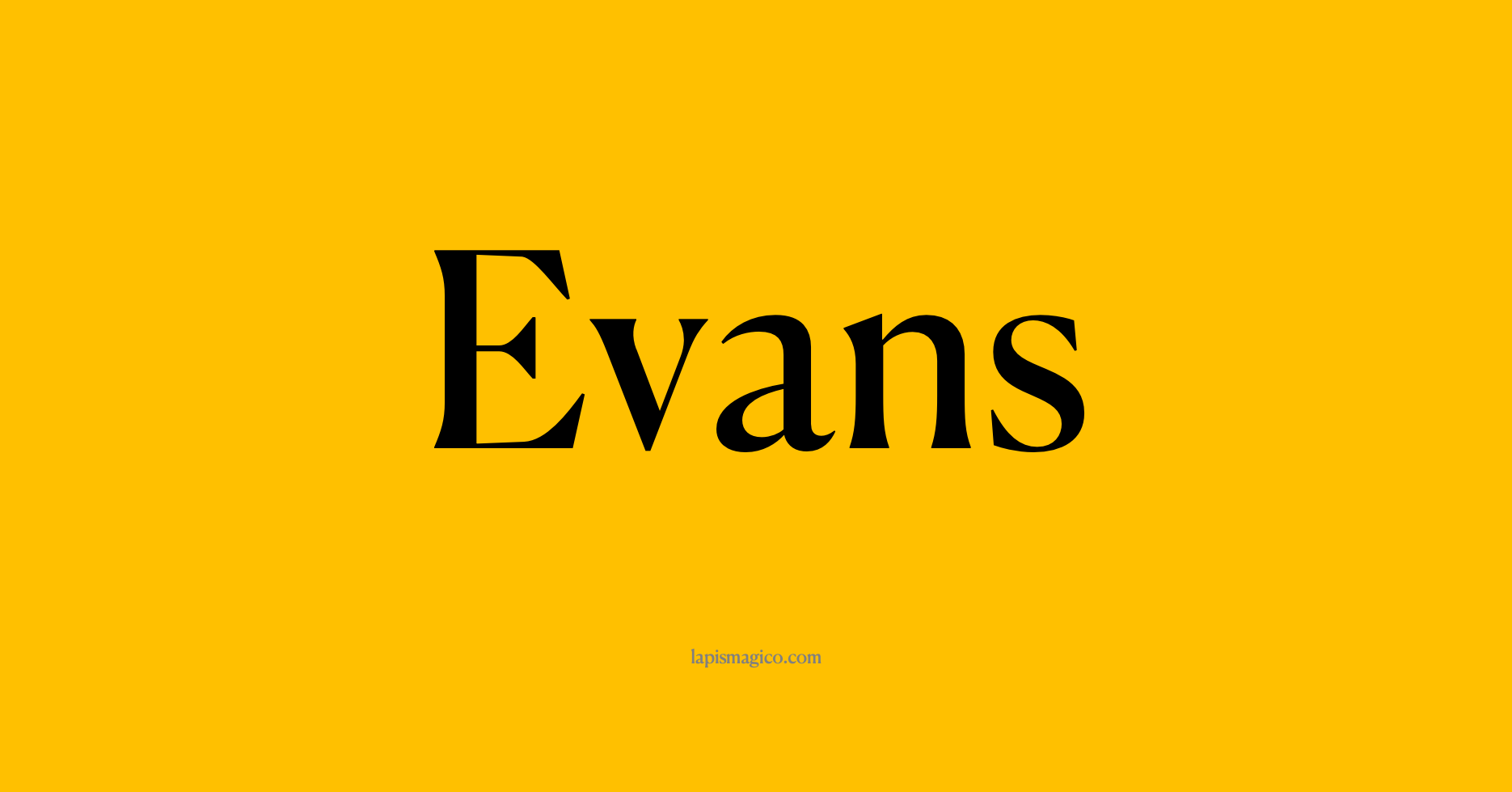 Nome Evans
