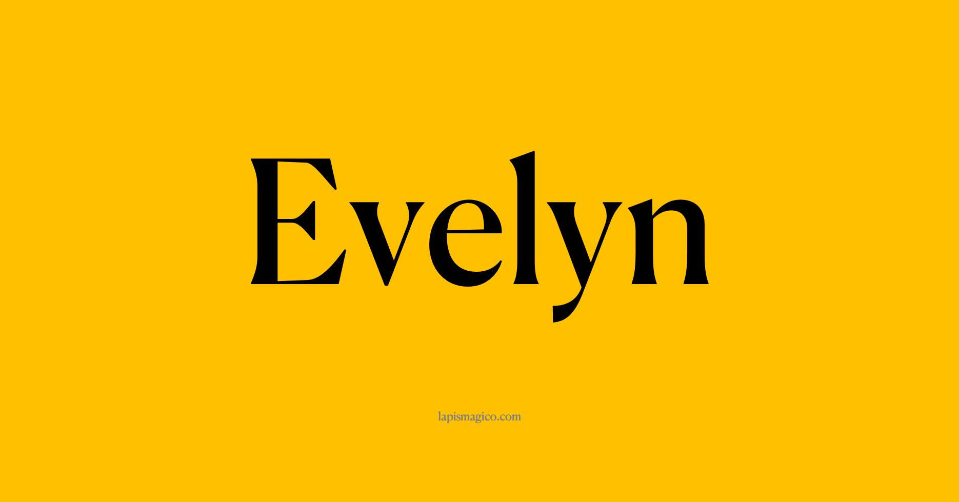 Nome Evelyn
