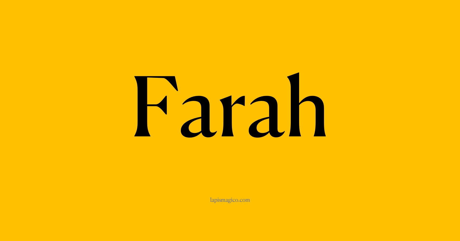 Nome Farah