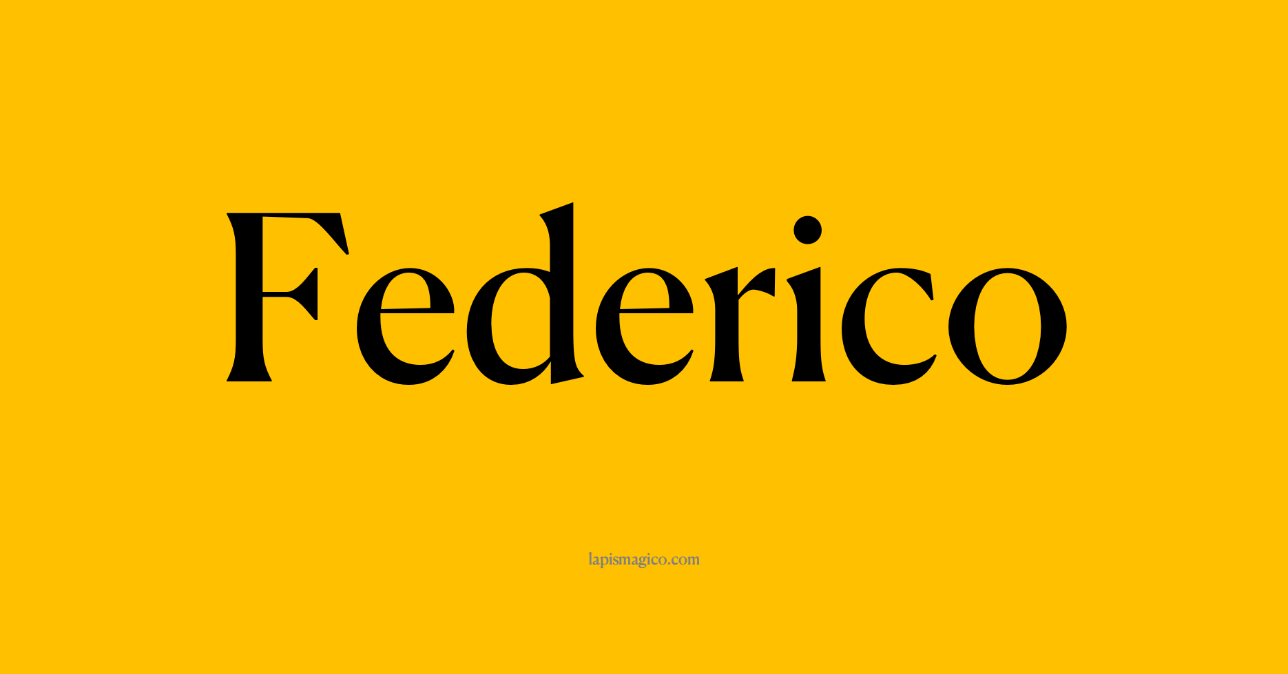 Nome Federico