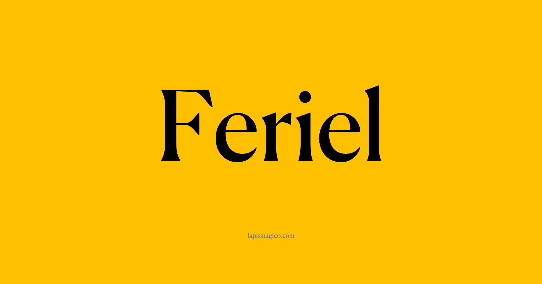 Nome Feriel