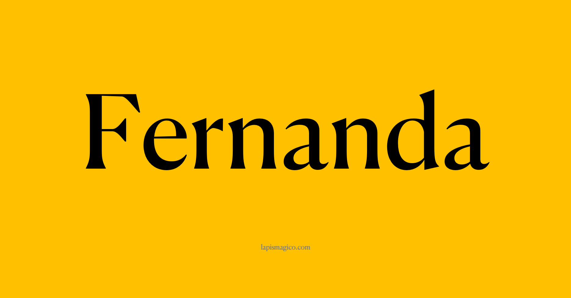 Nome Fernanda