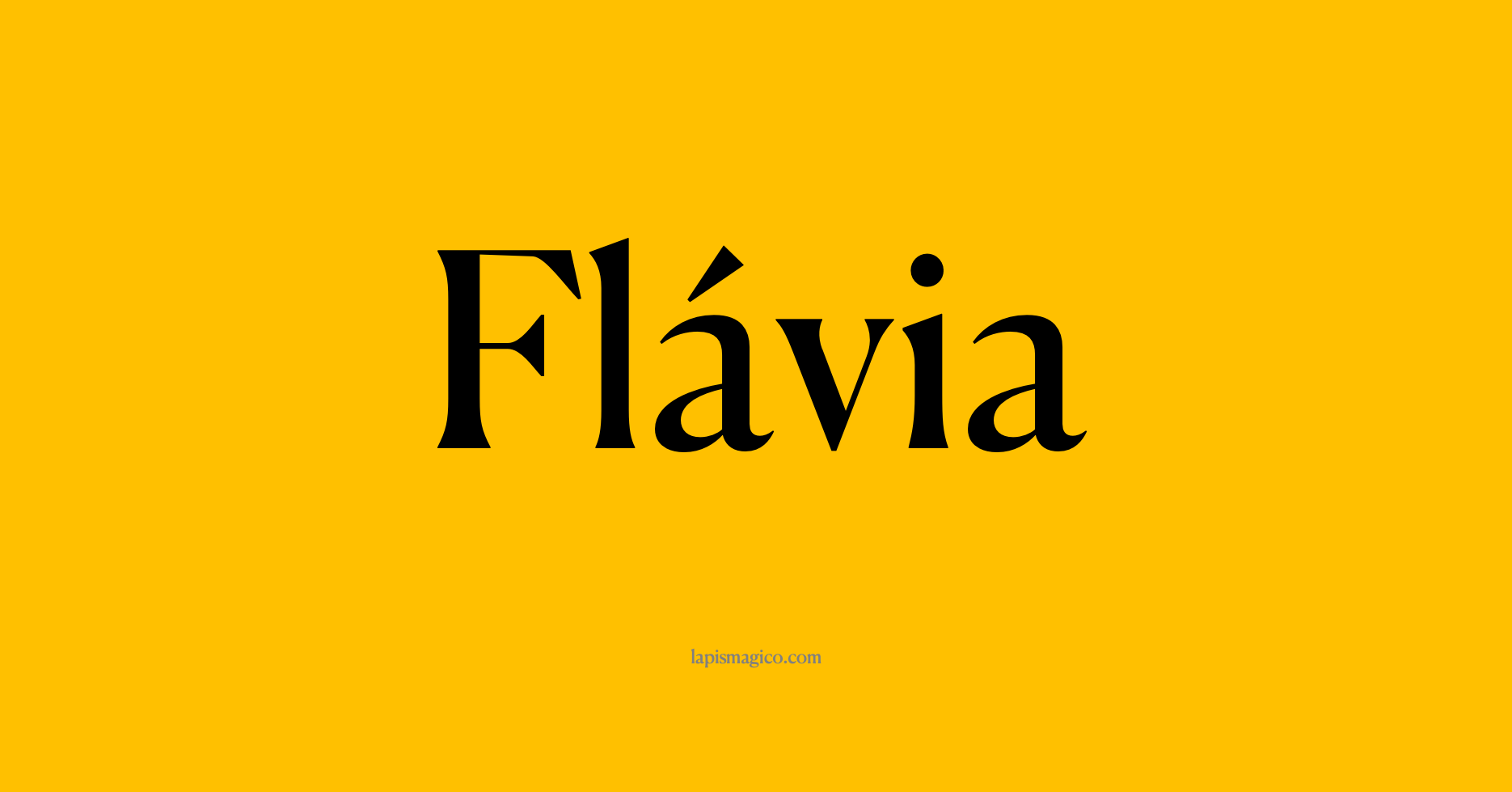 Nome Flávia