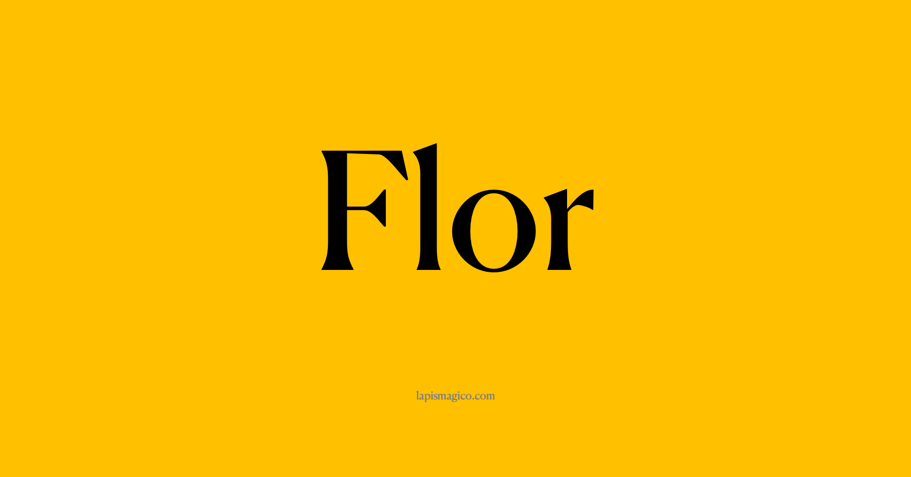 Nome Flor