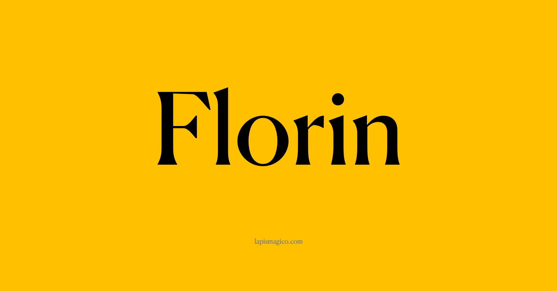 Nome Florin