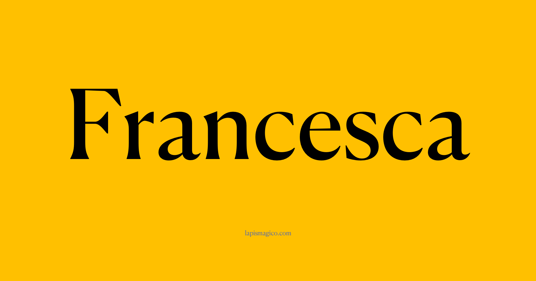 Nome Francesca