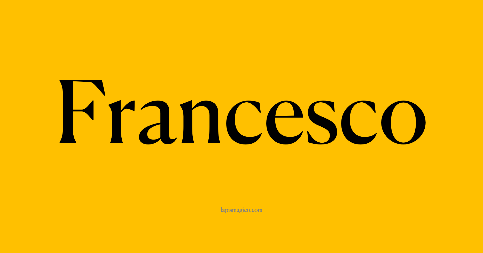 Nome Francesco