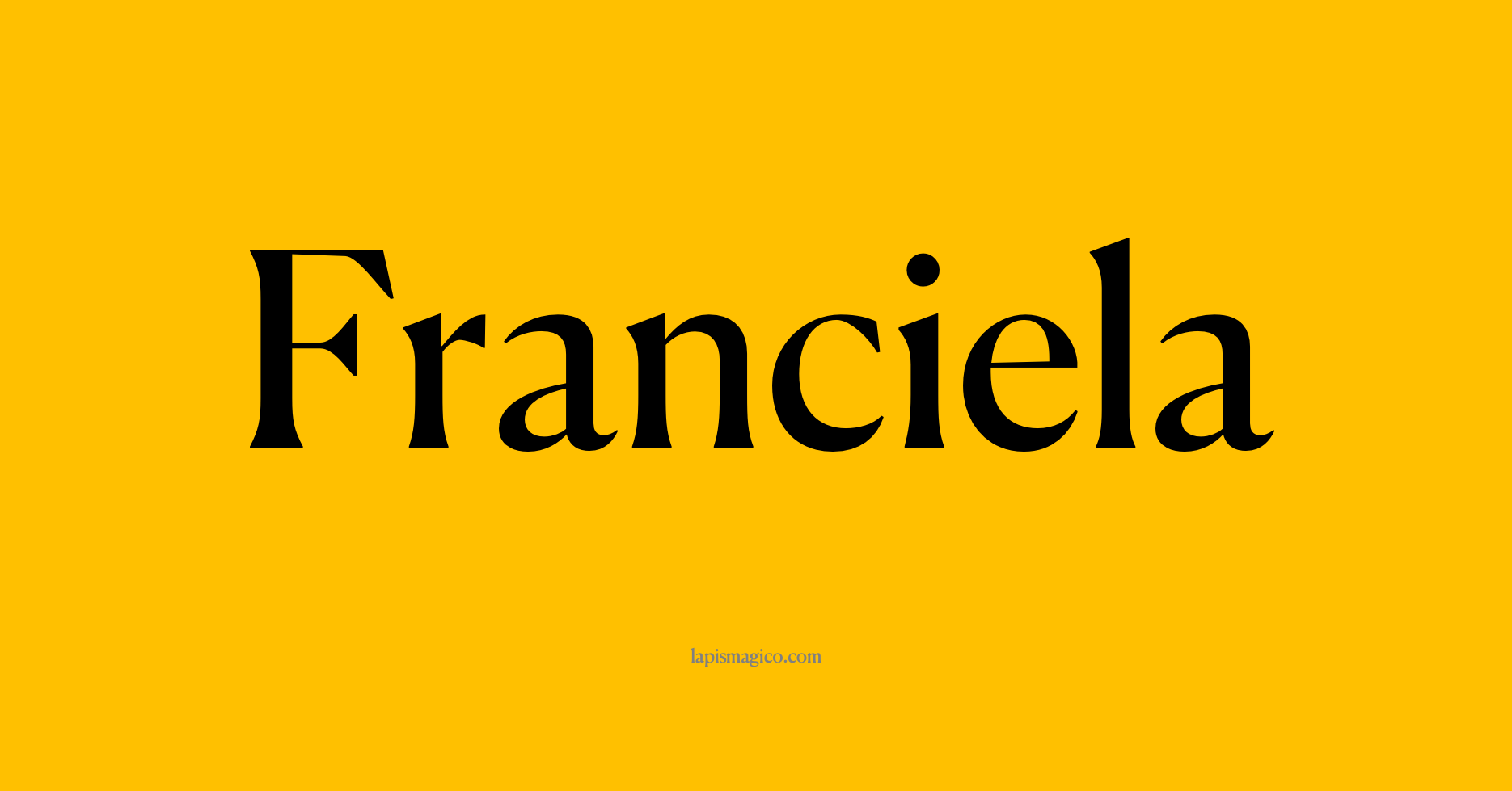 Nome Franciela