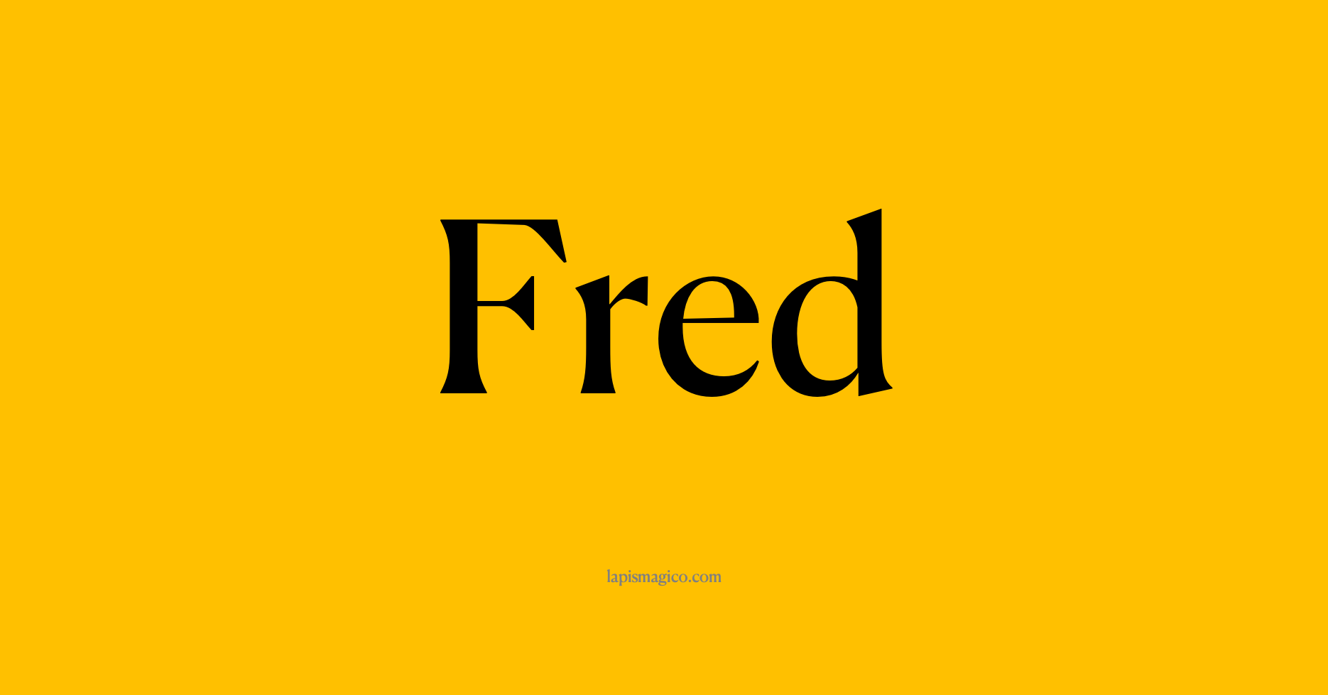 Nome Fred