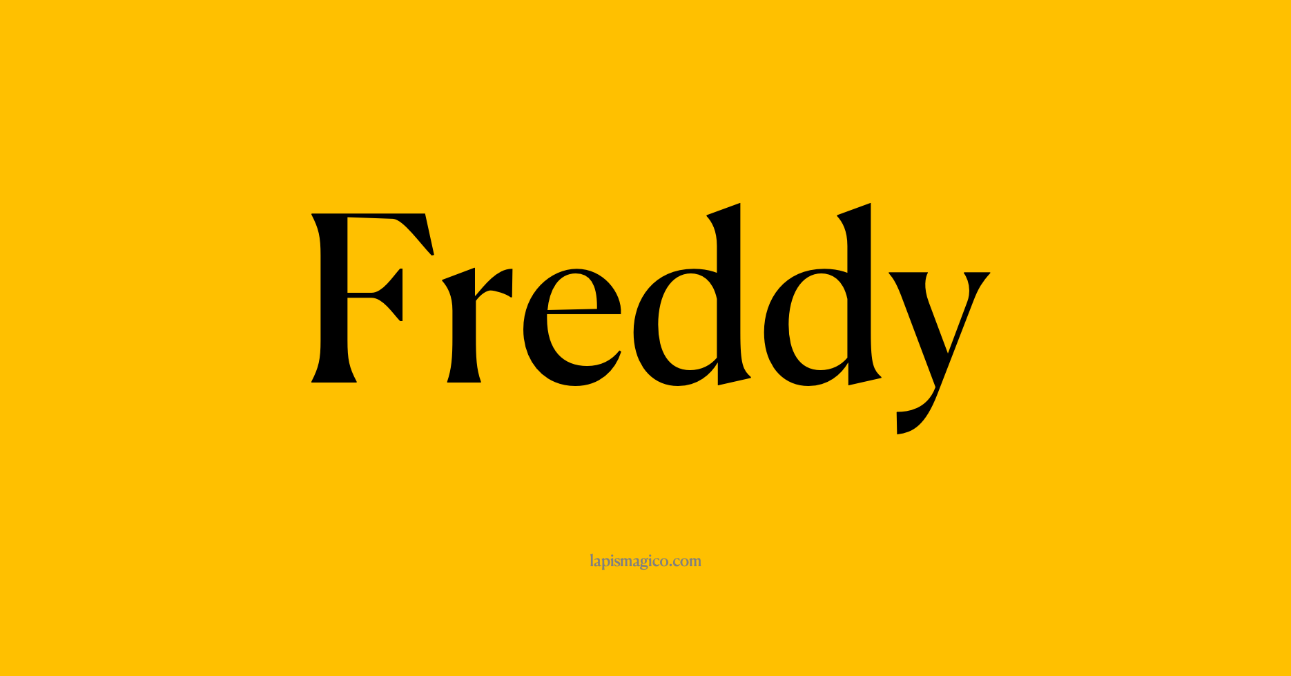 Nome Freddy