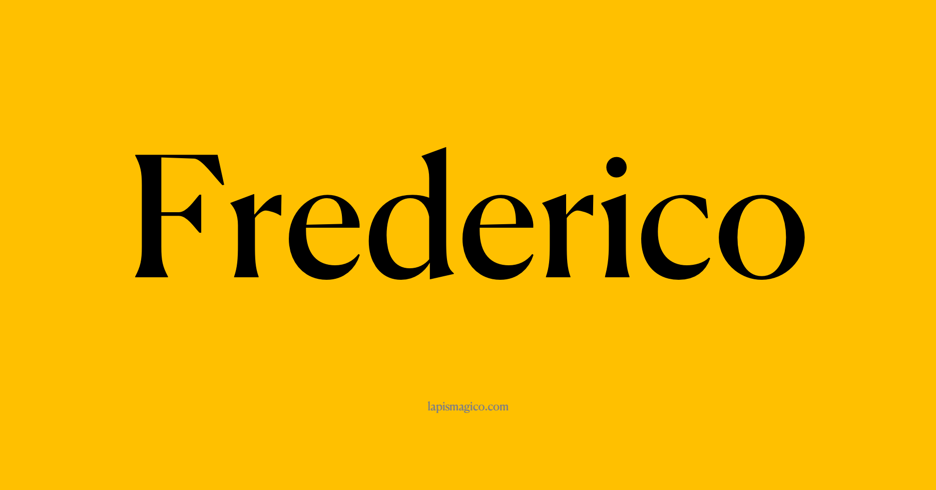 Nome Frederico