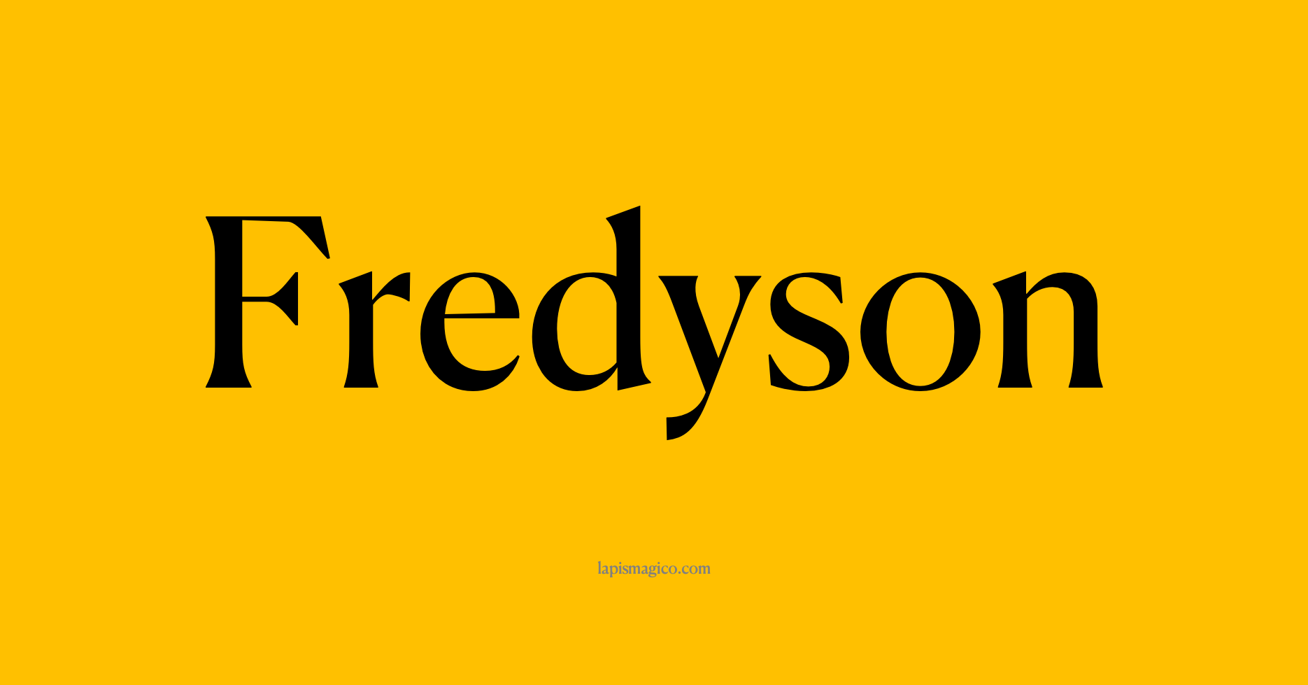 Nome Fredyson