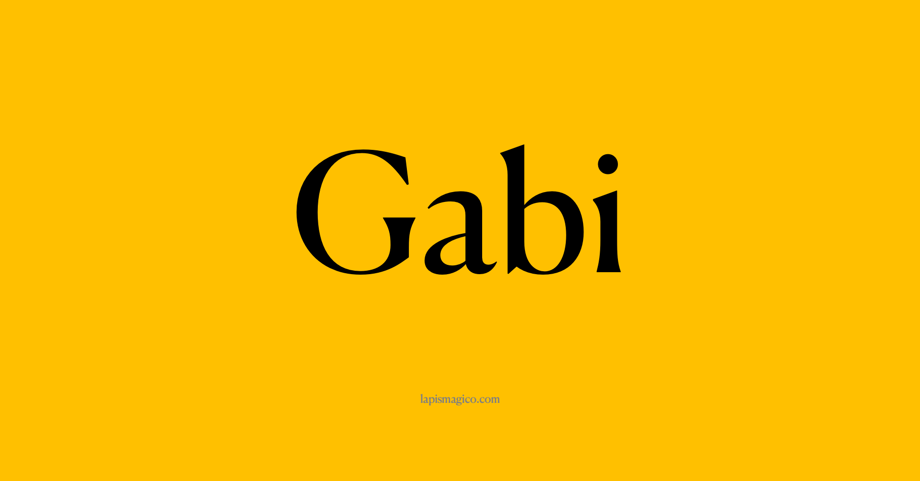 Nome Gabi