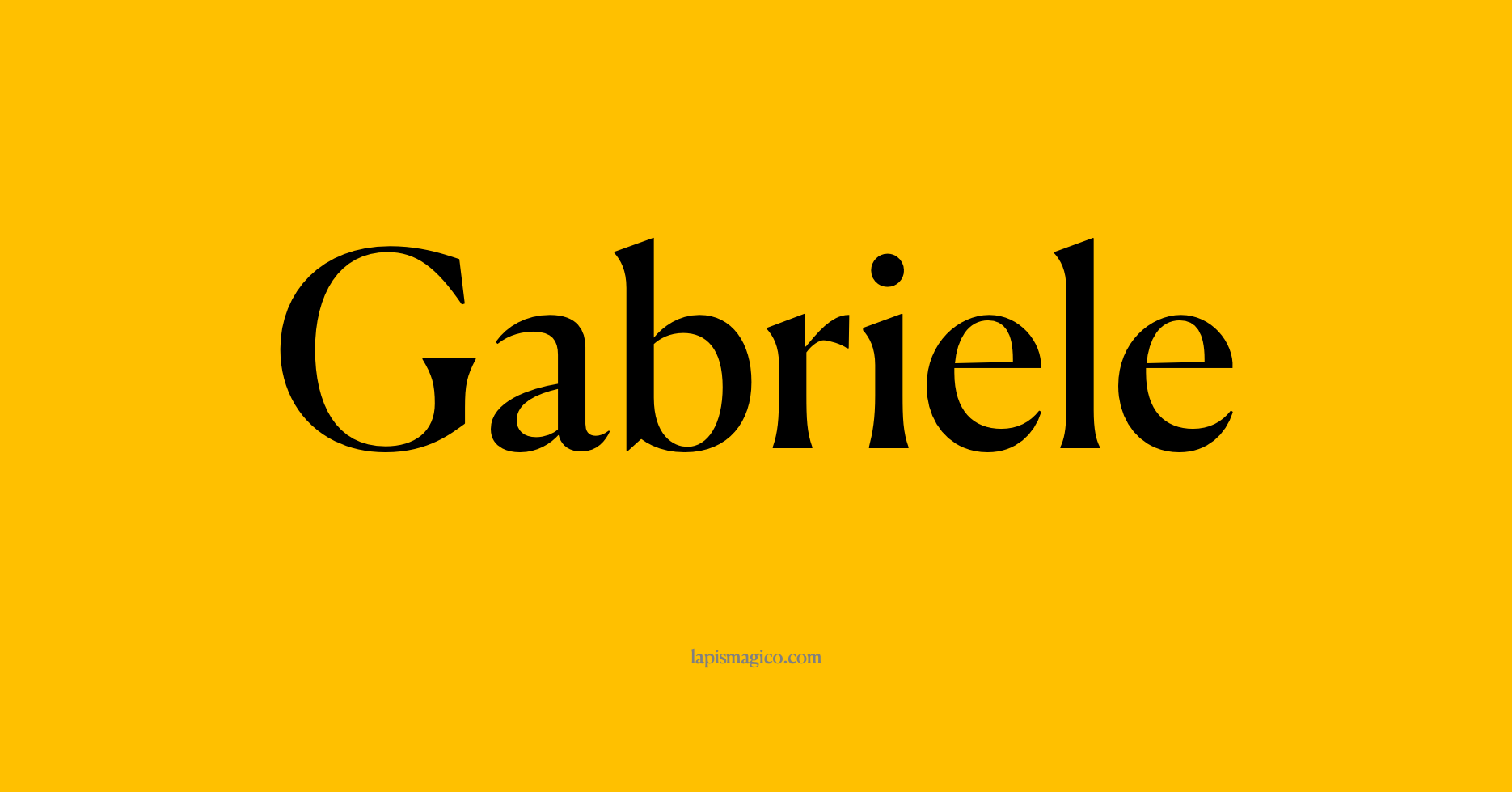 Nome Gabriele