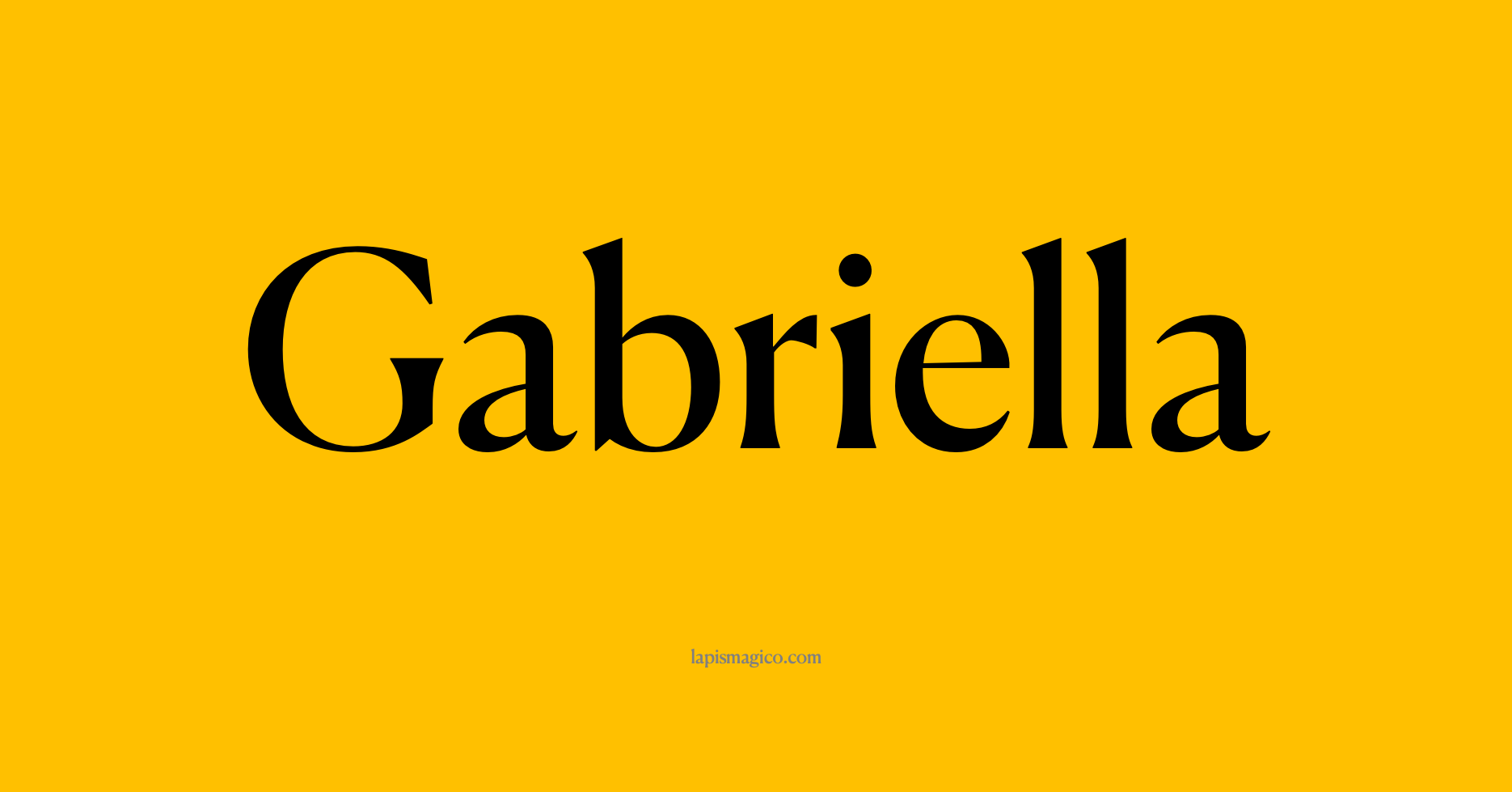 Nome Gabriella
