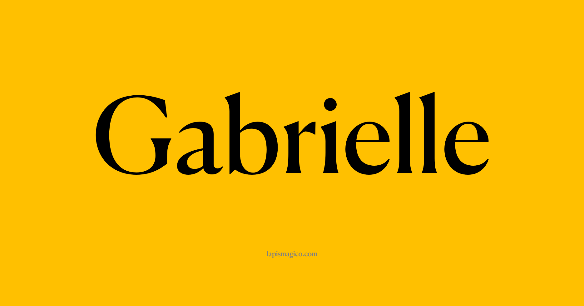 Nome Gabrielle