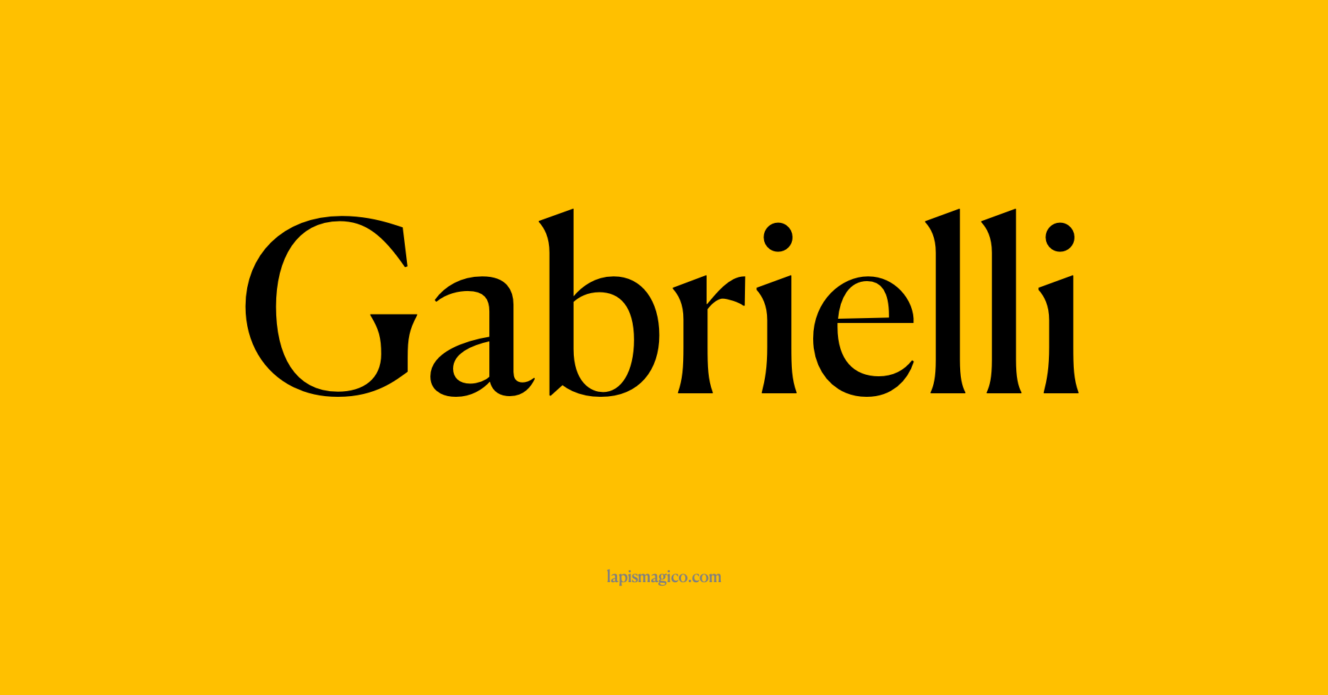 Nome Gabrielli
