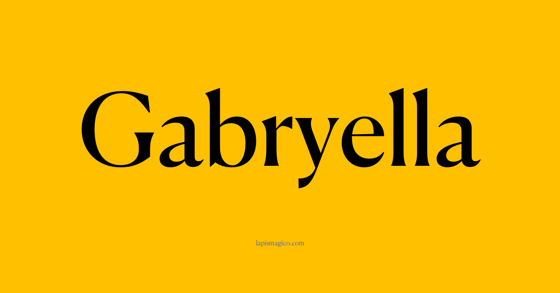 Nome Gabryella