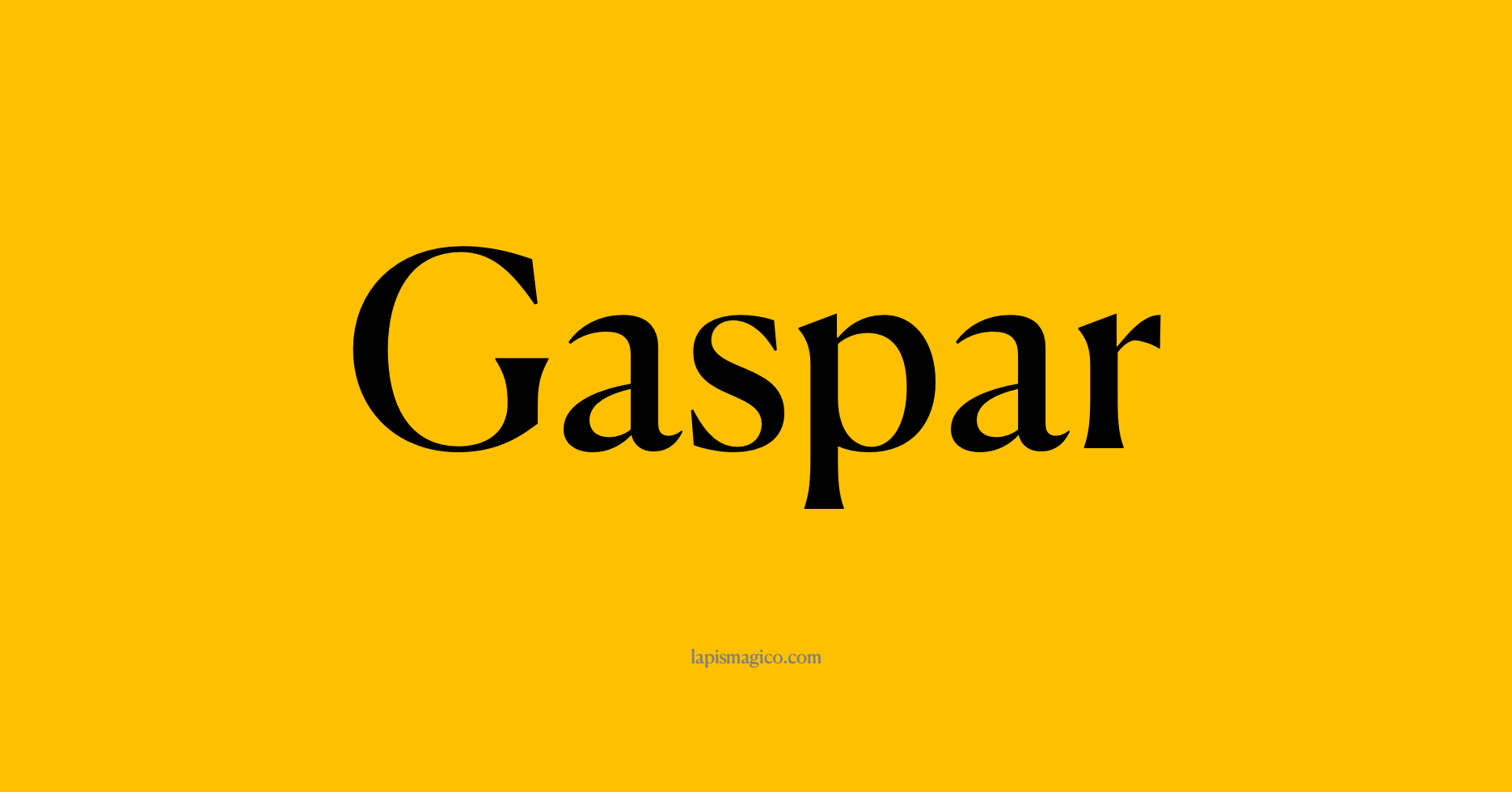 Nome Gaspar