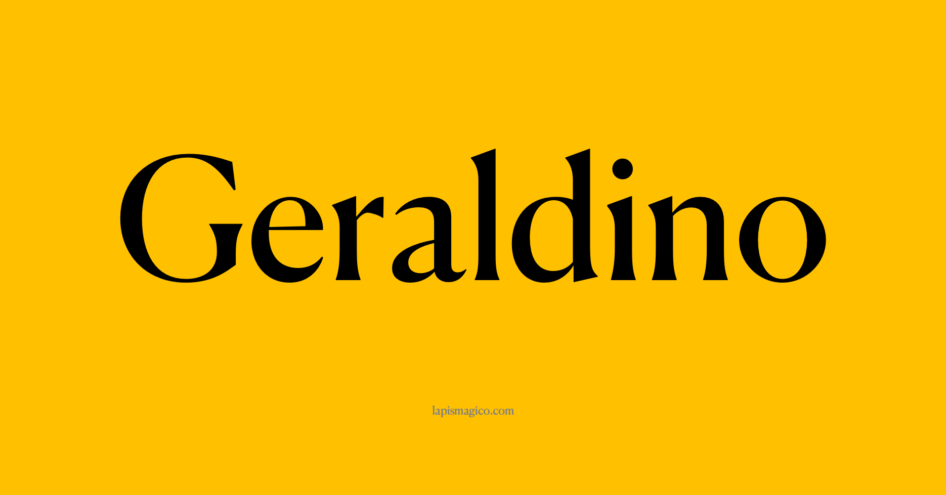 Nome Geraldino