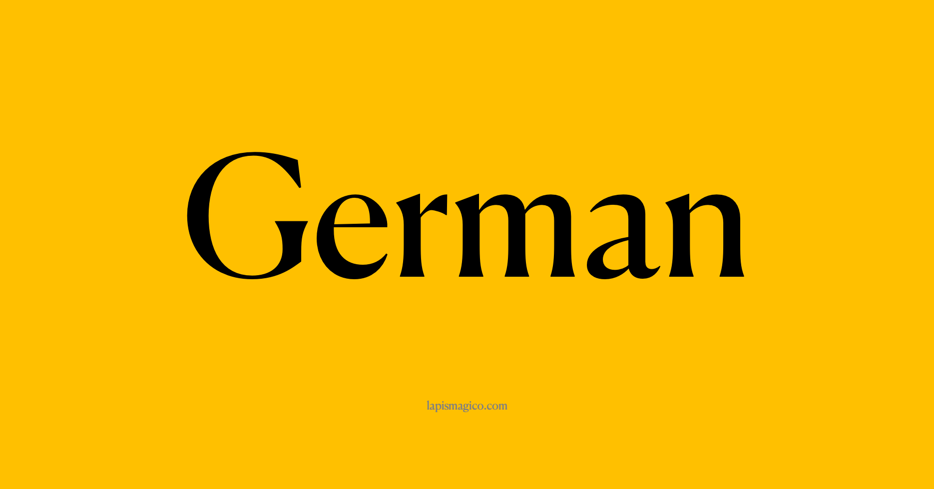 Nome German