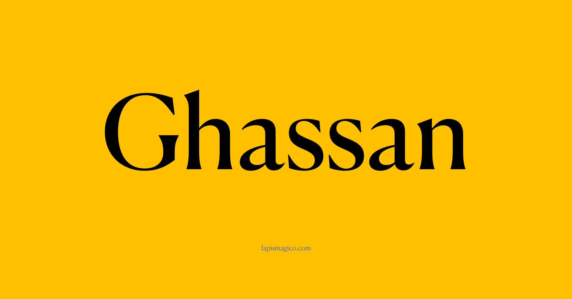 Nome Ghassan