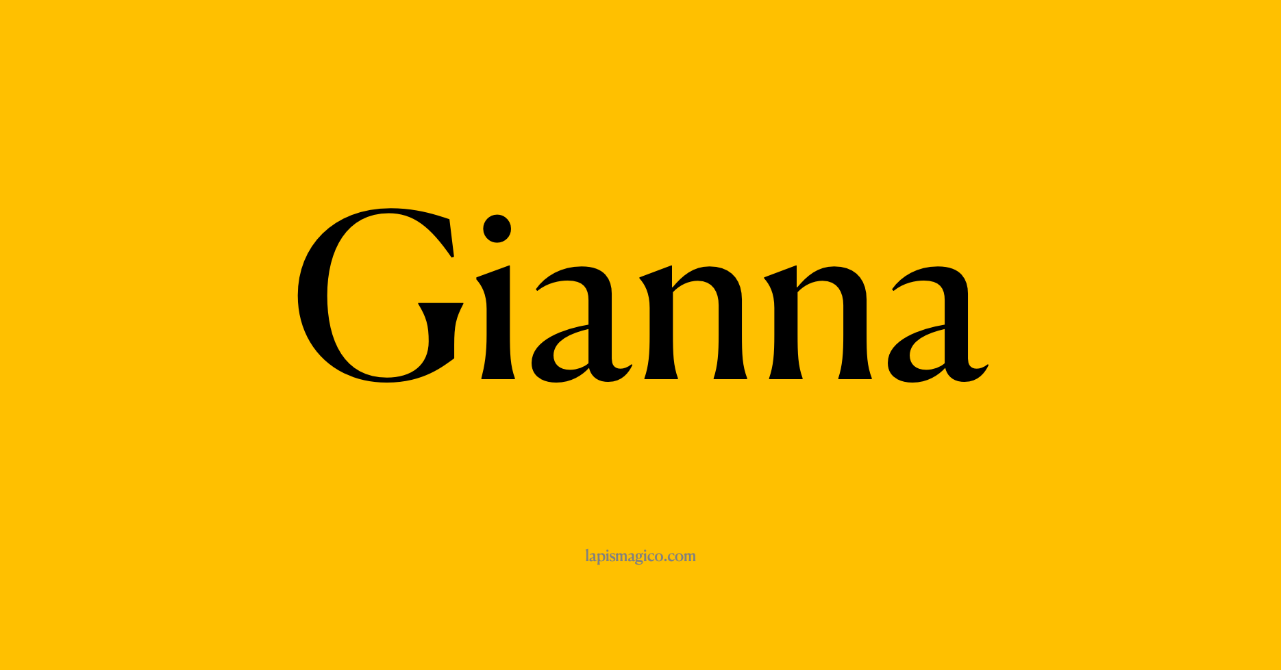 Nome Gianna