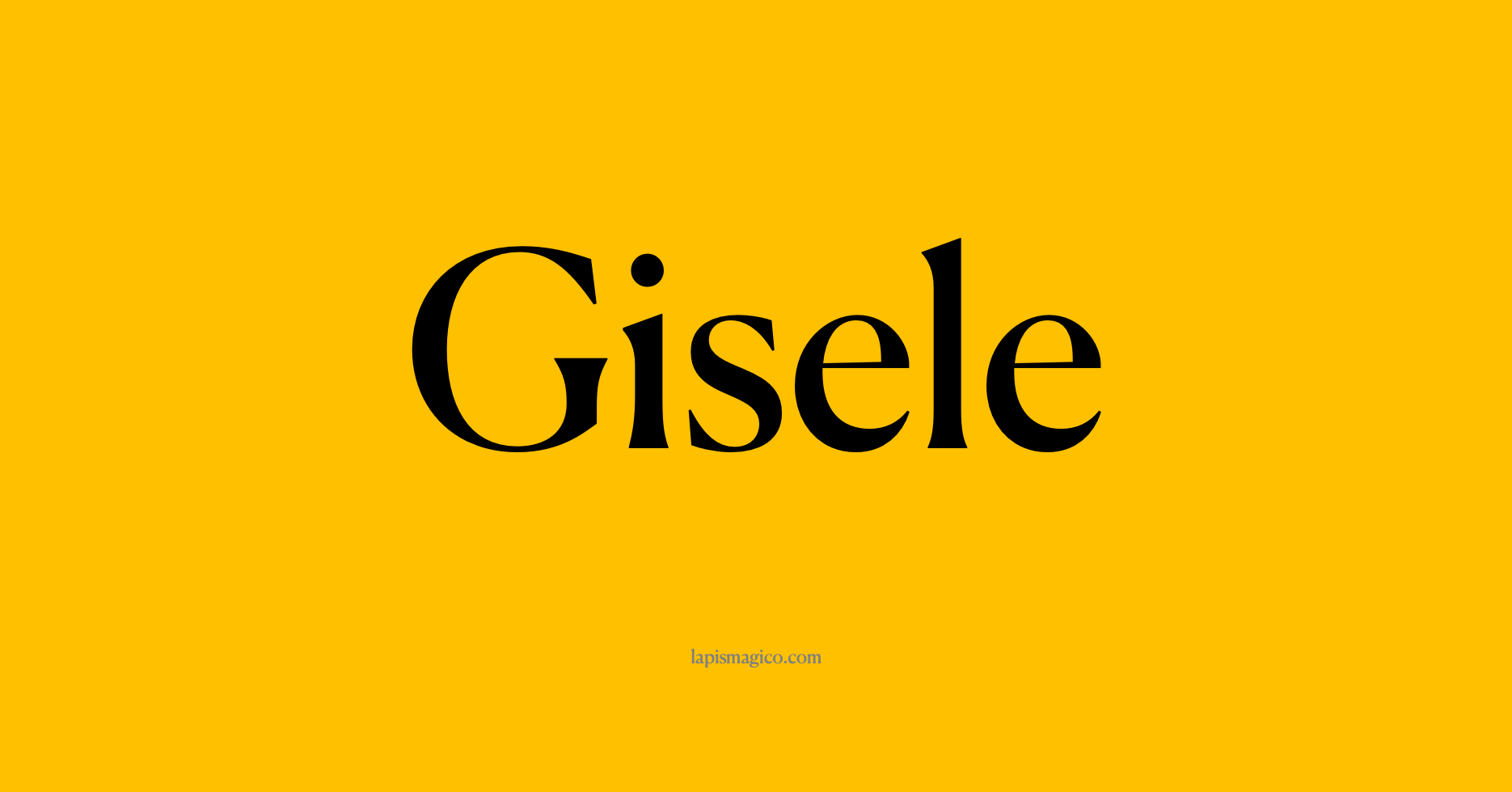 Nome Gisele