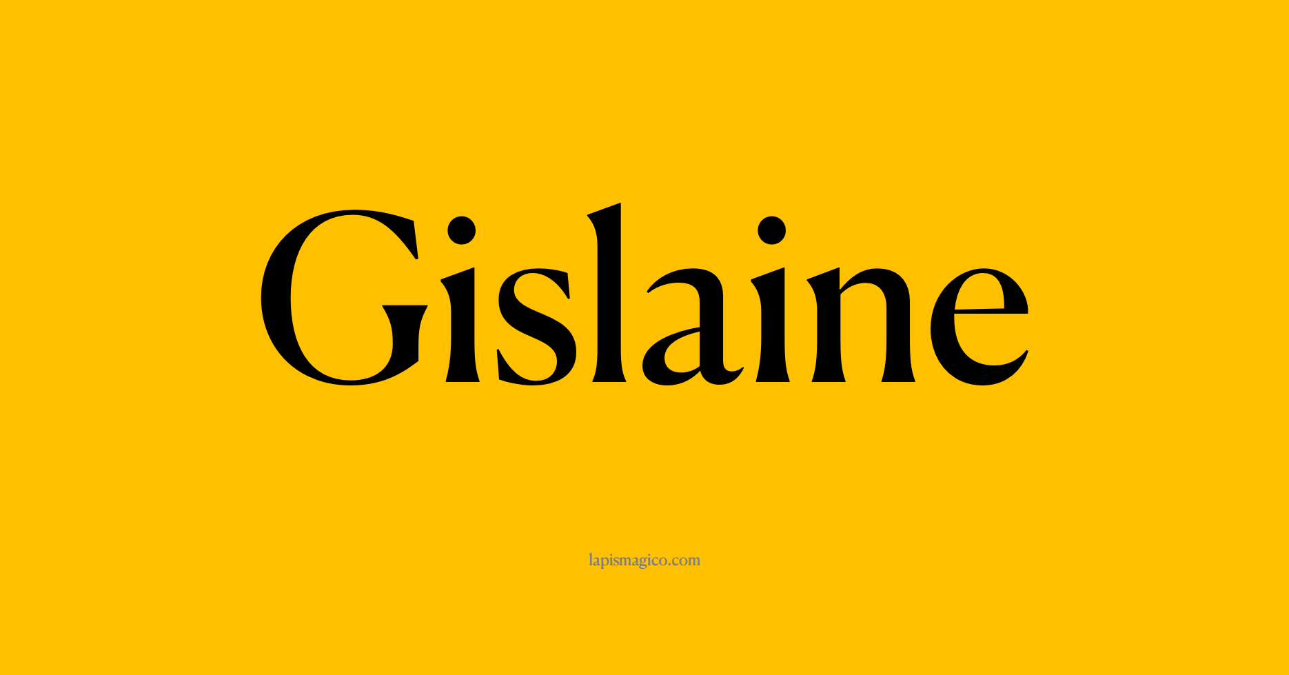 Nome Gislaine