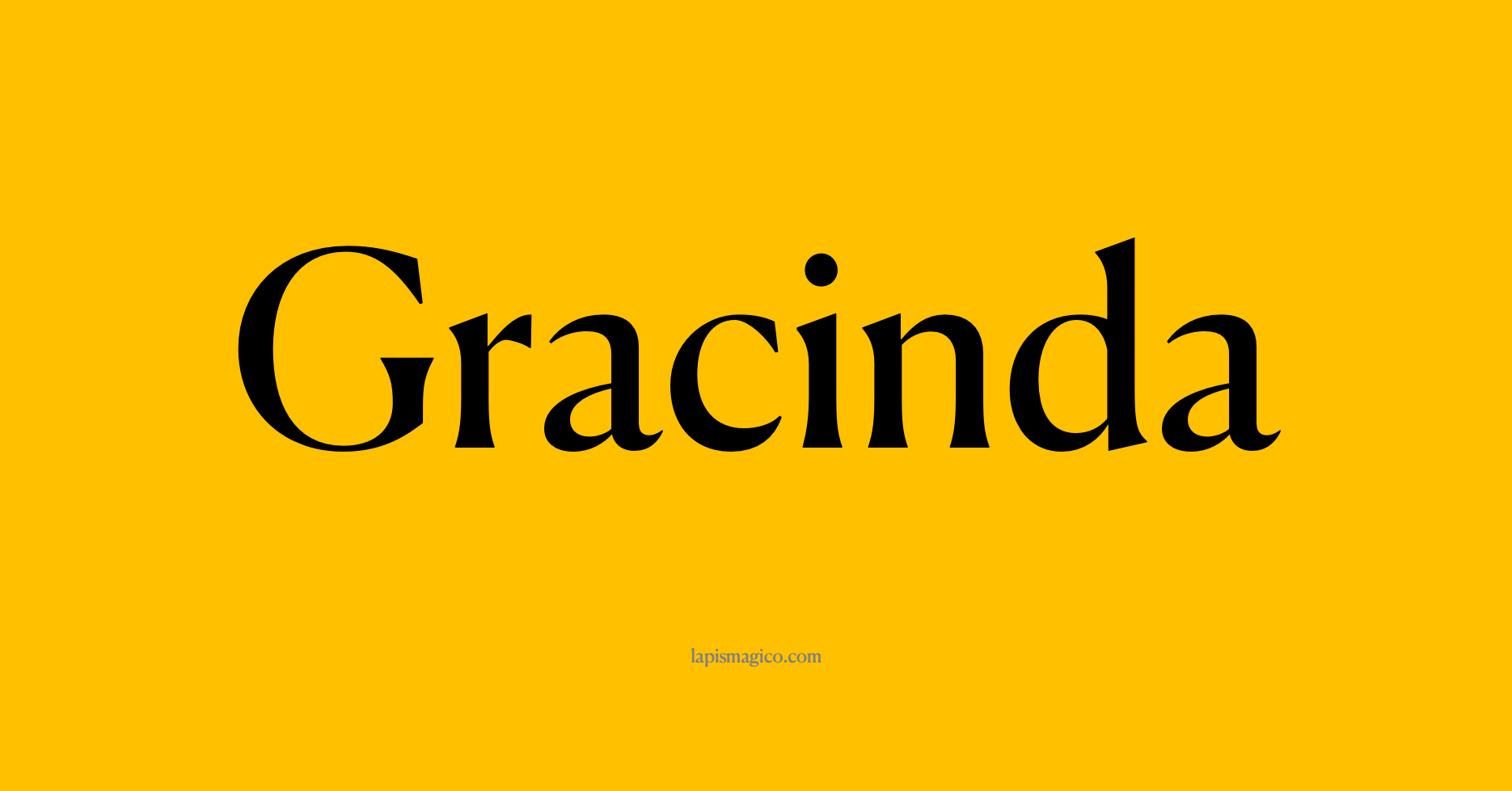 Nome Gracinda