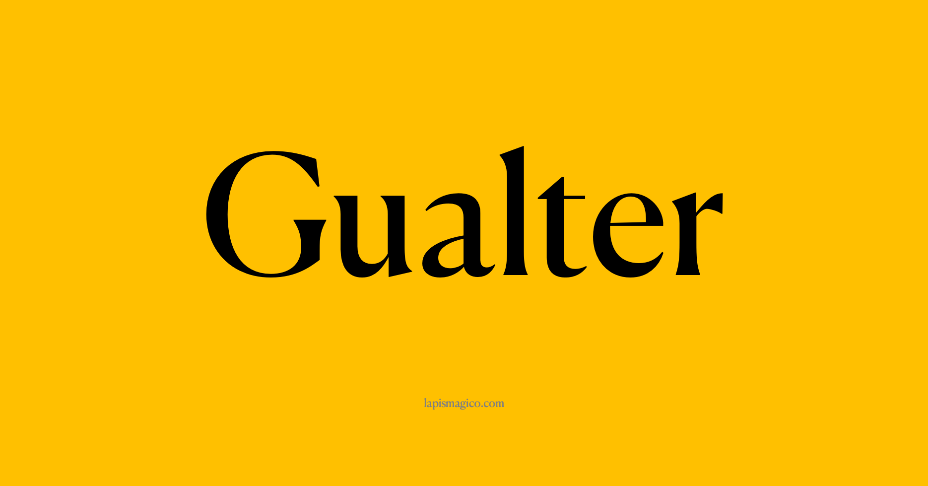 Nome Gualter