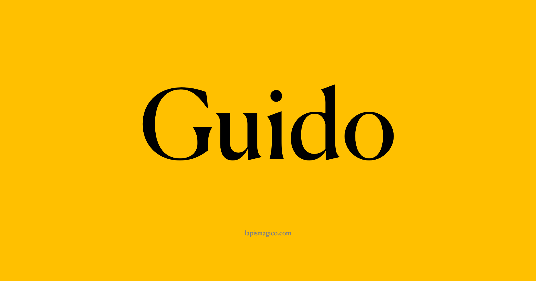 Nome Guido