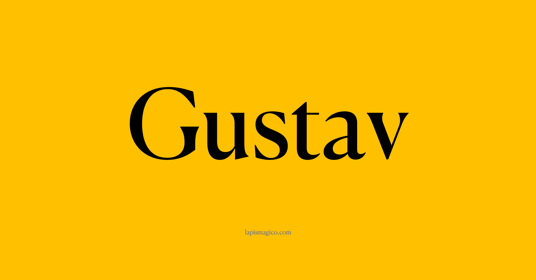 Nome Gustav