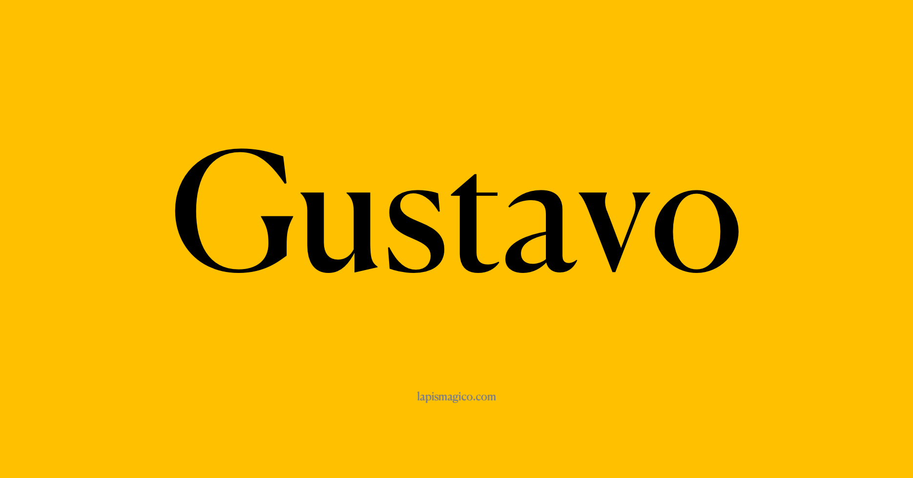 Nome Gustavo