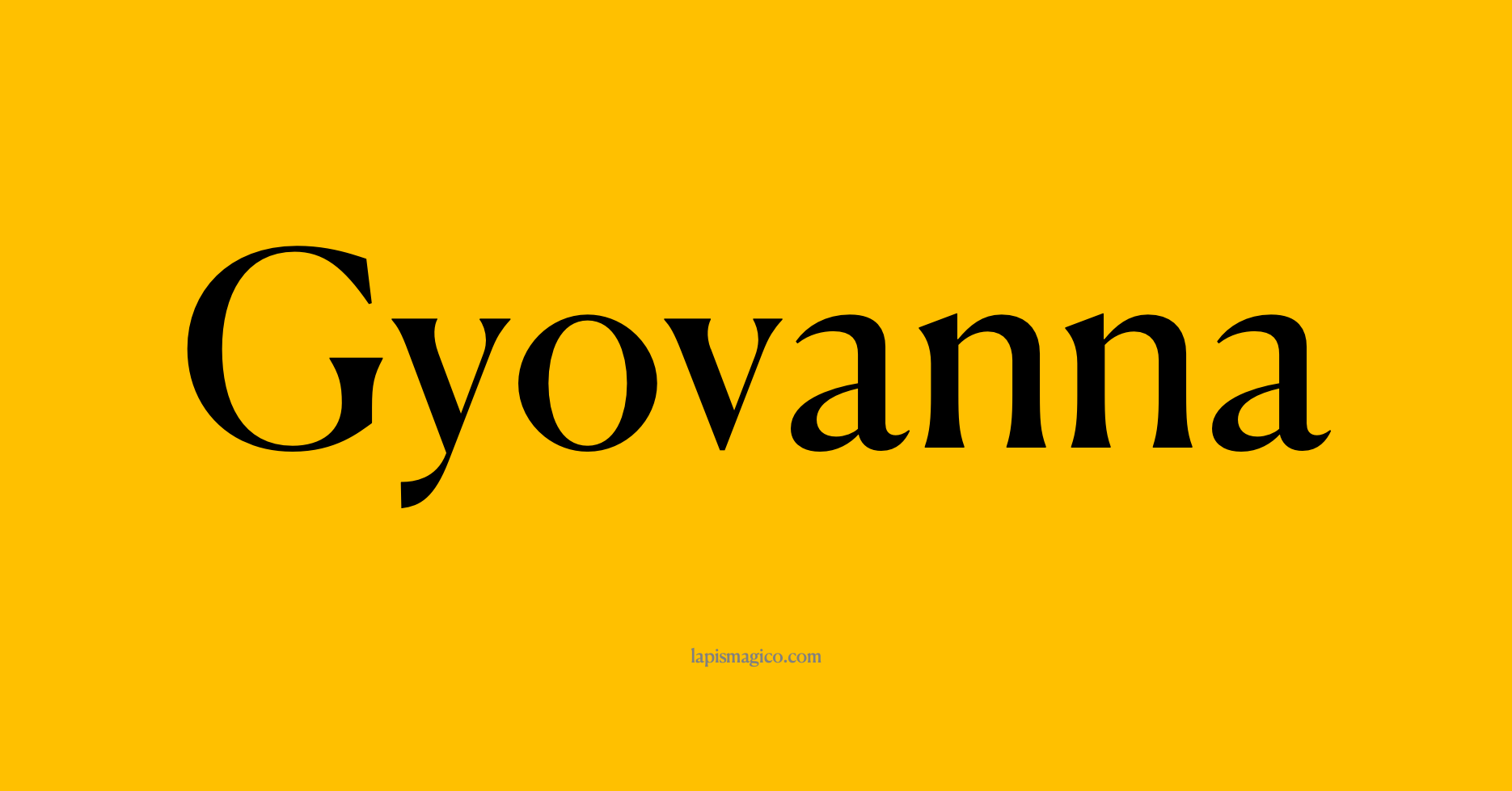 Nome Gyovanna