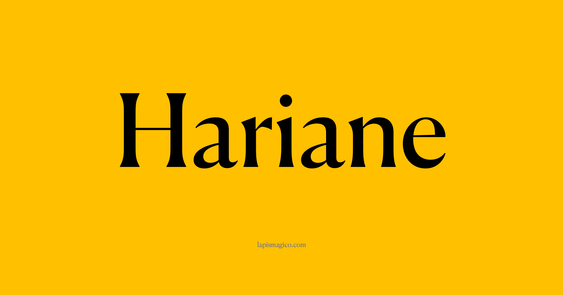 Nome Hariane