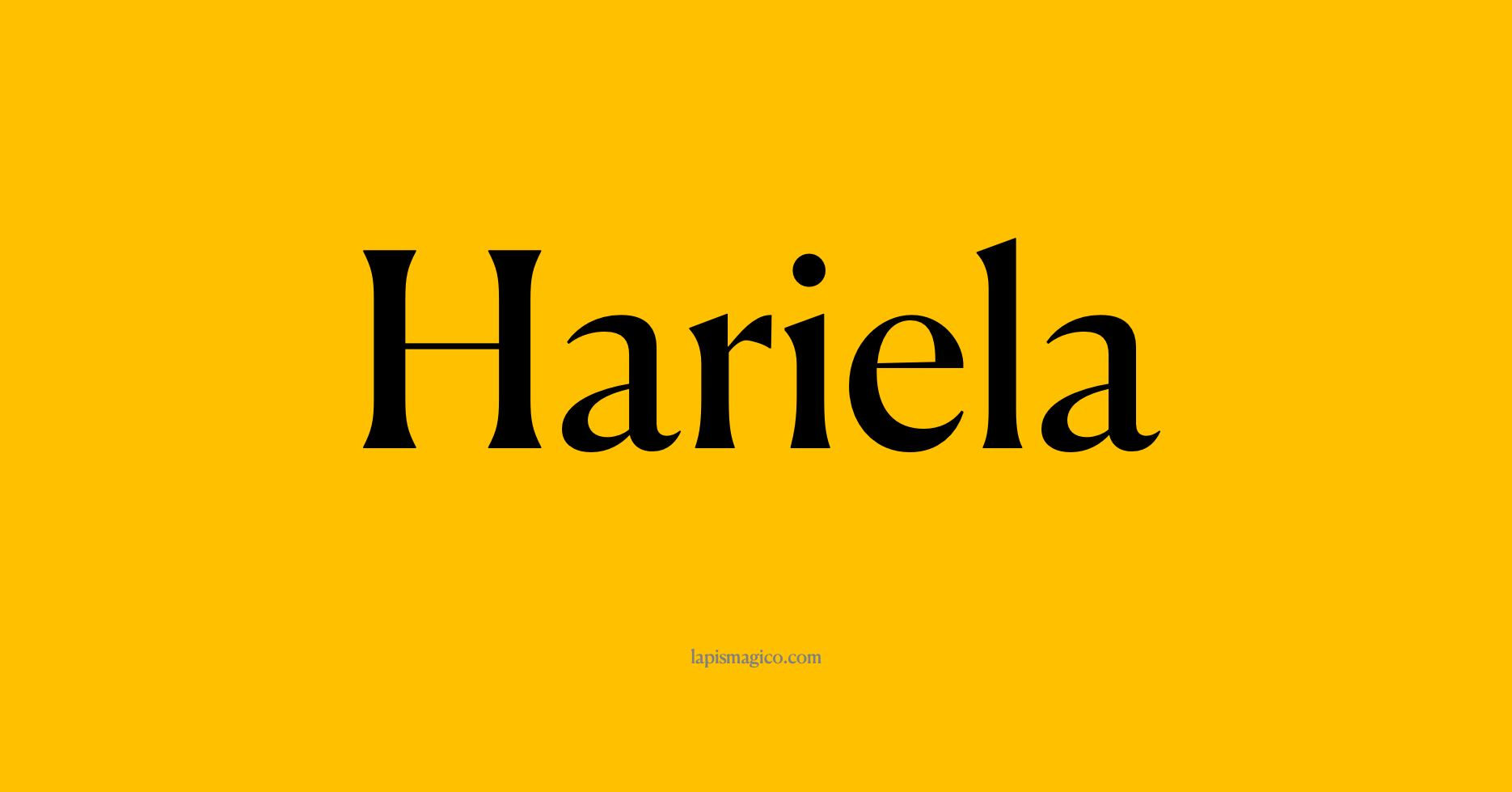 Nome Hariela