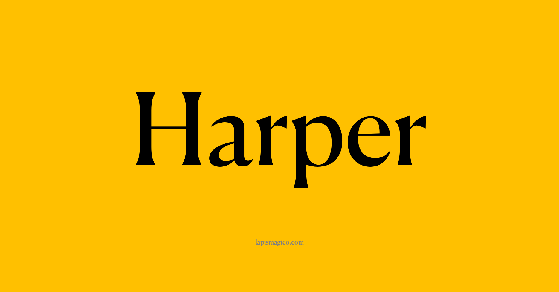 Nome Harper