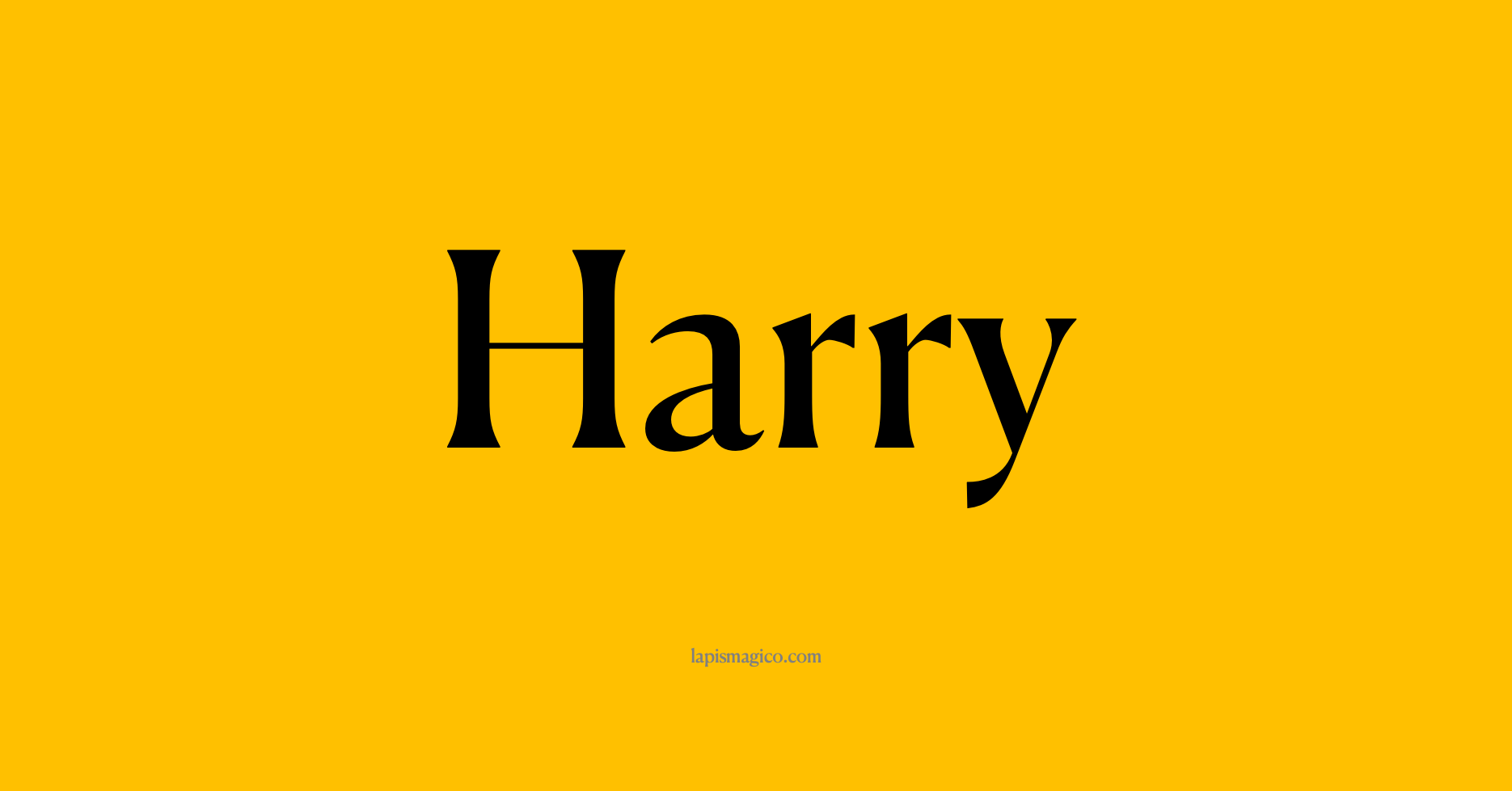 Nome Harry
