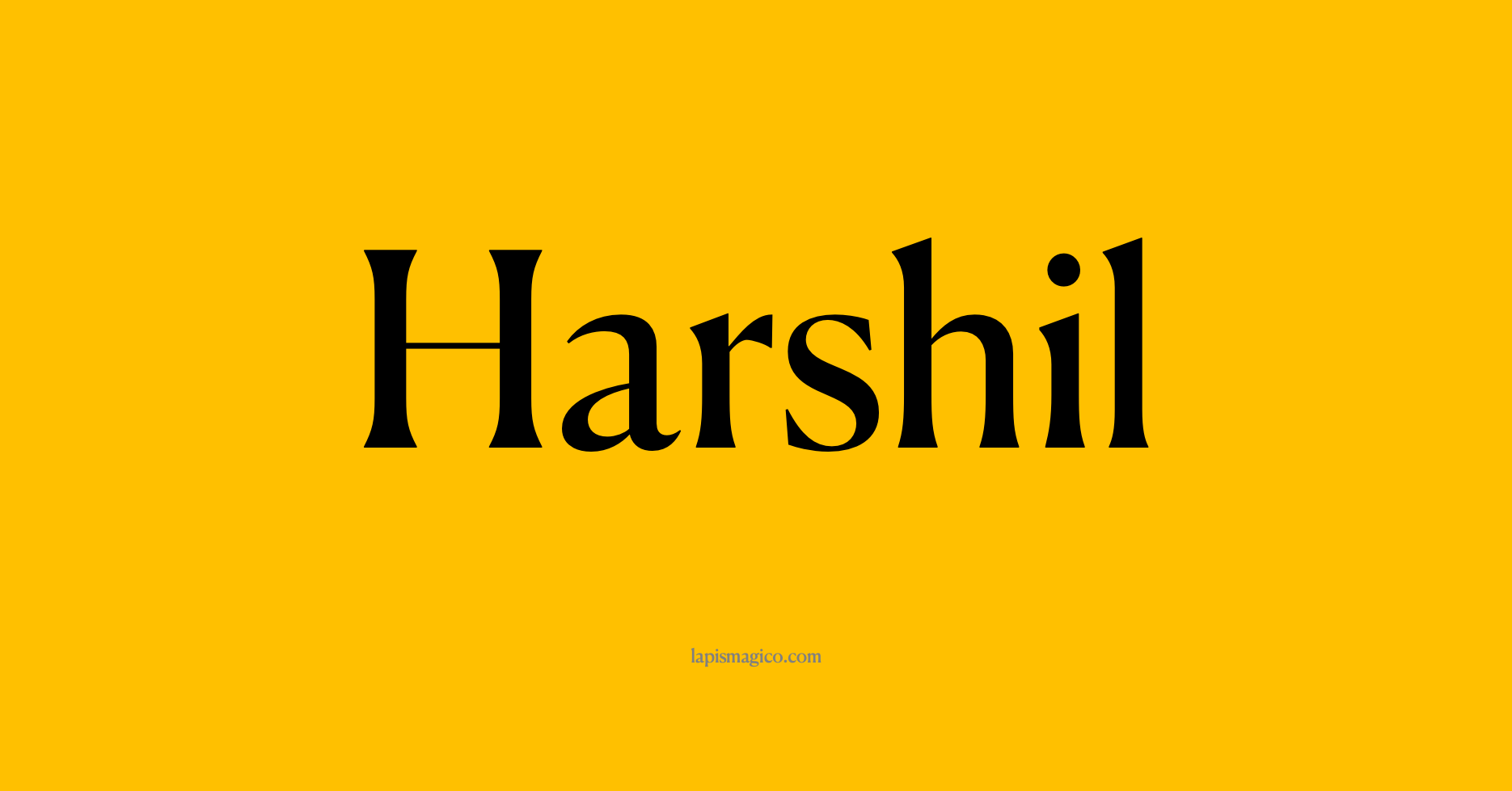 Nome Harshil