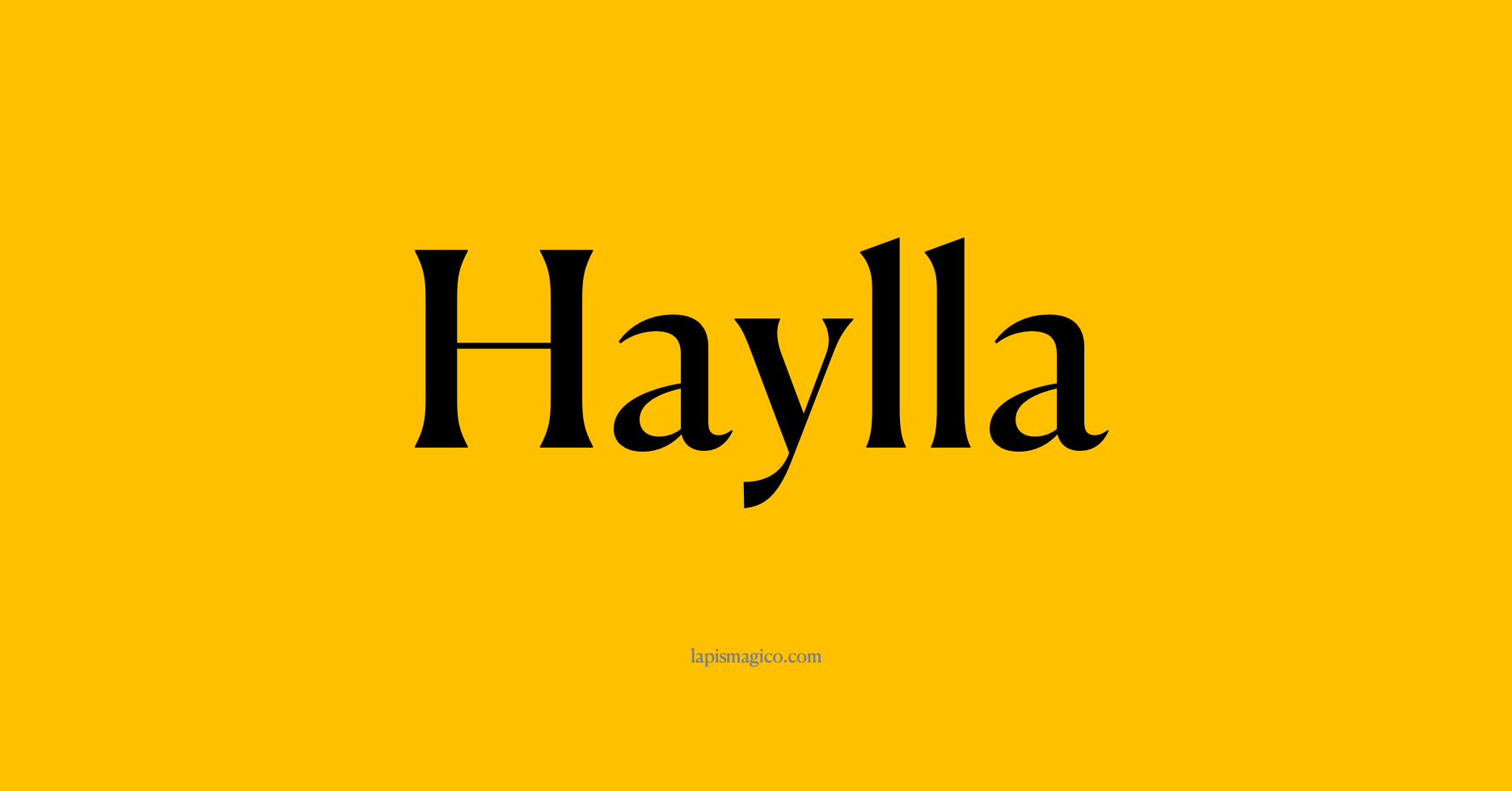 Nome Haylla