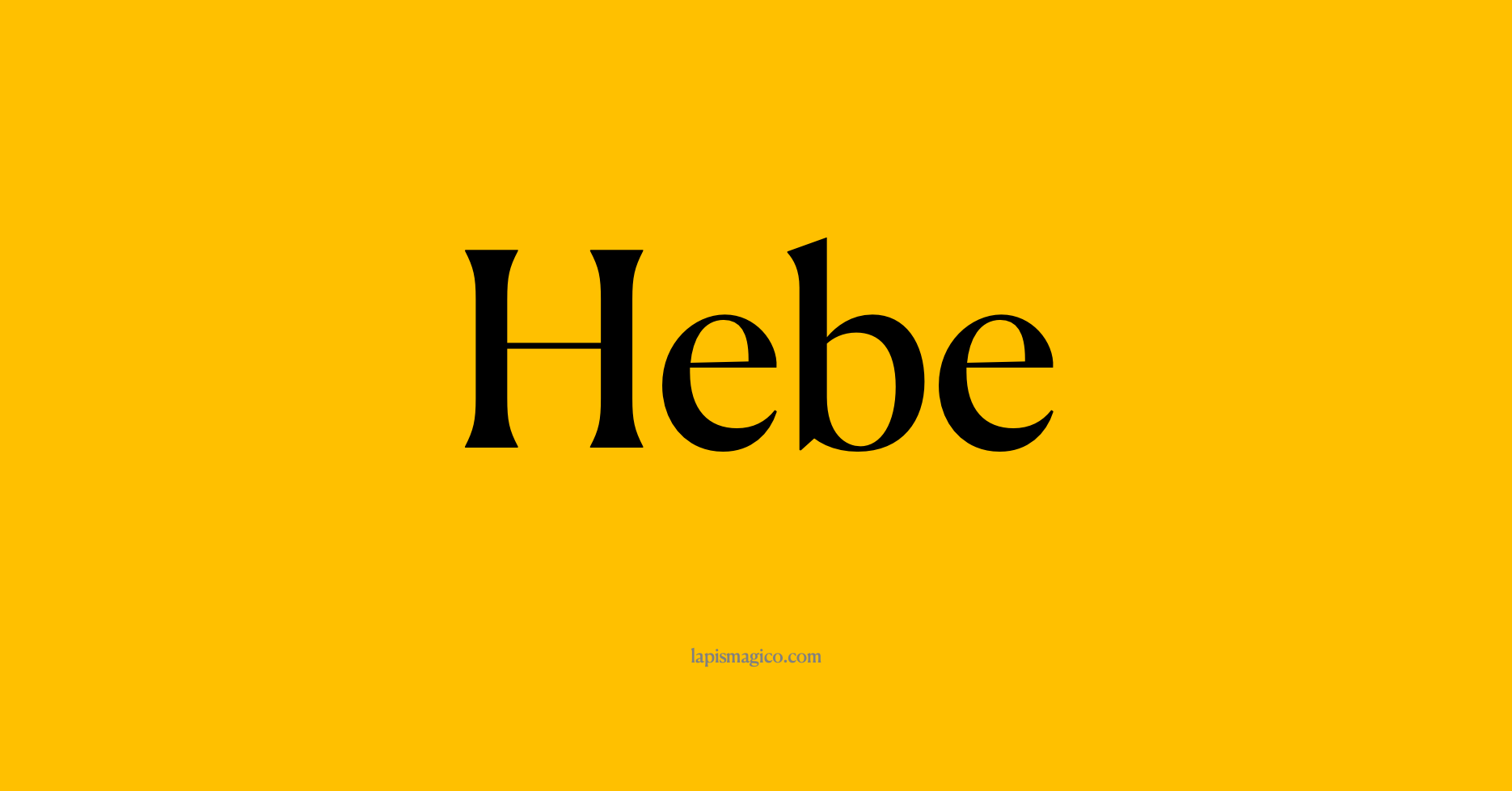 Nome Hebe
